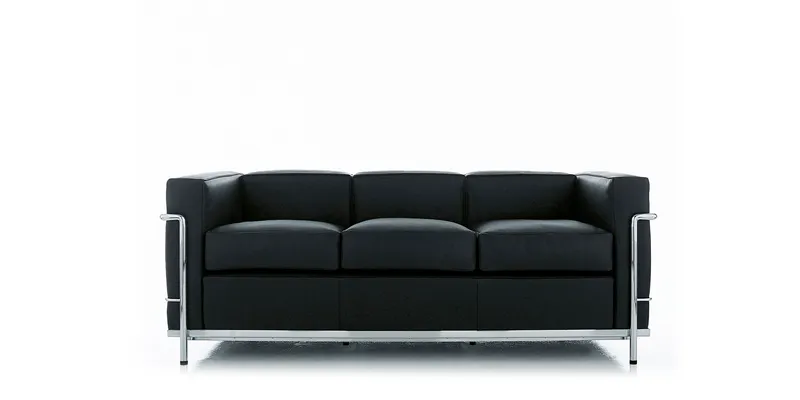 Cassina 2 Fauteuil Grand Confort, petit modèle, trois places