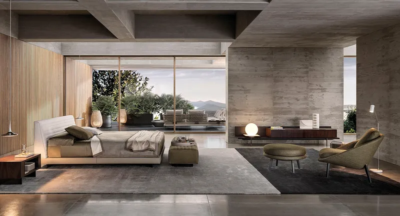 Minotti Roger Bed