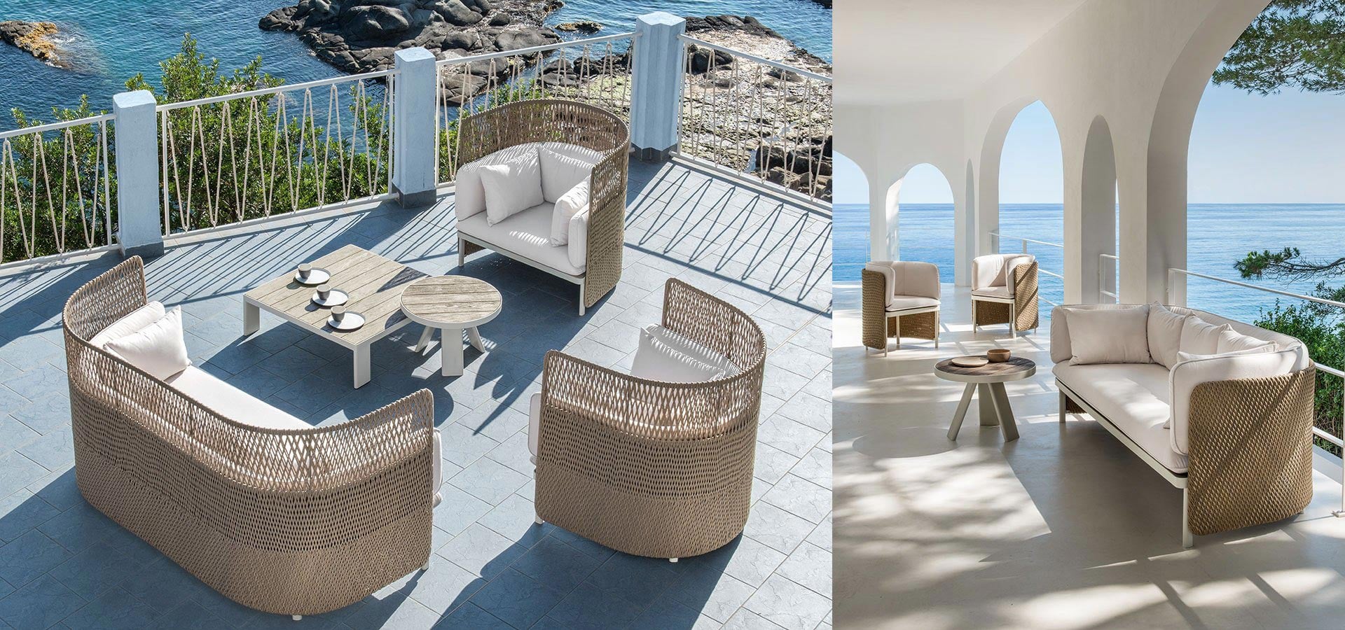 Ethimo Esedra outdoor lounge collection by Luca Nichetto