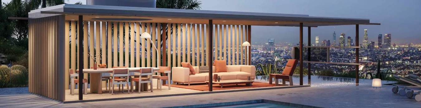 Outdoor terrace furniture — luxury Italian design